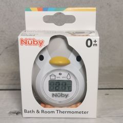 Nuby Penguin Floating Bathroom Thermometer Quick & Easy Digital Display 0+ Months NEW