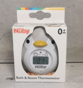 Nuby Penguin Floating Bathroom Thermometer Quick & Easy Digital Display 0+ Months NEW
