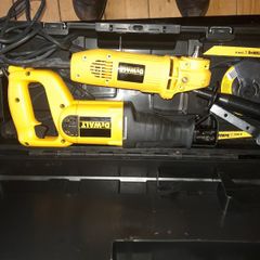 Dewalt angle grinder +sabre saw/reciprocating saw