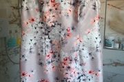 Bridal boutique designer Jacques Vert floral embellished dress 16 wedding guest mother of the bride silver grey peach 16