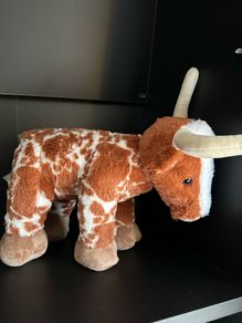 Build a Bear Longhorn spotted Bull steer Cow