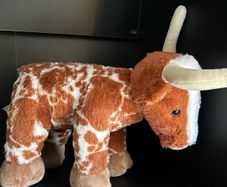 Build a Bear Longhorn spotted Bull steer Cow
