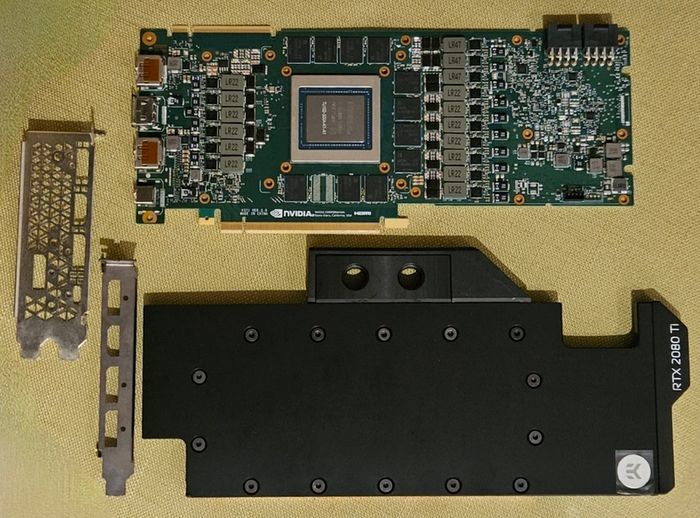 2080ti 11gb vram single slot modded and EK waterblock (new)