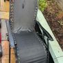 Fold up garden sun loungers black  x 2 Image 2