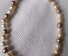 Misaki sterling silver pearls necklace