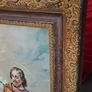 Huge Victorian Picture Holy Family Framed Image 6