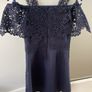 Girls Navy Lipsy Dress Image 2