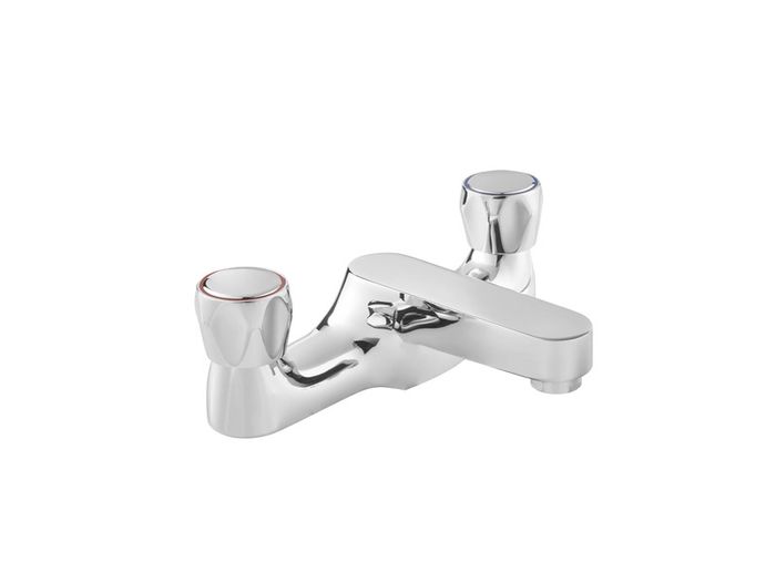Vitality Chrome Bath Filler Mixer Tap | Manual Dual Control
