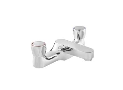 Vitality Chrome Bath Filler Mixer Tap | Manual Dual Control