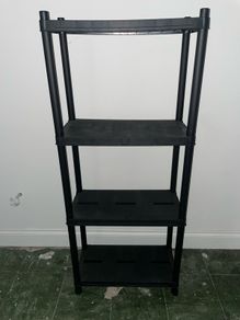 4 Tier Hard Plastic Shelves