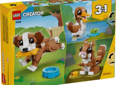 Lego Creator 3-in-1 Cute Animals Playful Puppy Dog 31382
