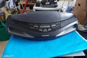 Panasonic RX-ED77 Stereo Boombox Ghetto Blaster With Motorised Cover, everything works perfect, Radio, CD and both Tape Decks, also CD Records, an