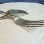 PRICE DROP Pair of Georgian Irish Sterling Silver Dining Forks, Hallmarked Dublin 1826, 157g Image 4