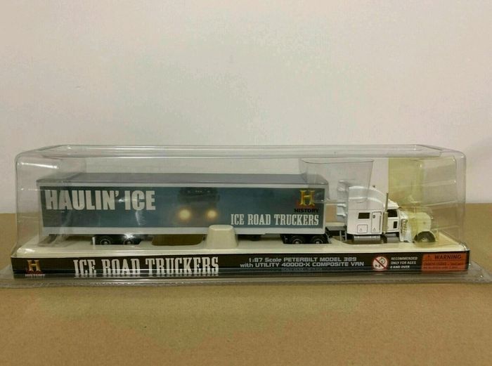 Norscot Peterbilt 389 Ice Road Truck White 1/87 Scale DieCast Model 58613 New