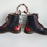 Dr Martens 8 eye red england vintage black red boots UK7 EU41 US9 Image 9