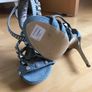 Carvela Denim Blue Studded and Crystal Embellished Shoe Image 3