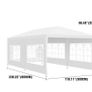 3 x 6m Party Tent Gazebo Marquee with 6 Removable Sidewalls Waterproof Outdoor Picnic Canopy Image 3