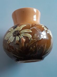 VASE - Vintage - Ceramic - Daisy Pattern