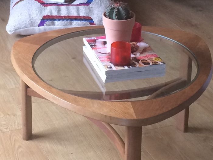 Nathan Mid Century Teak And Glass Coffee table