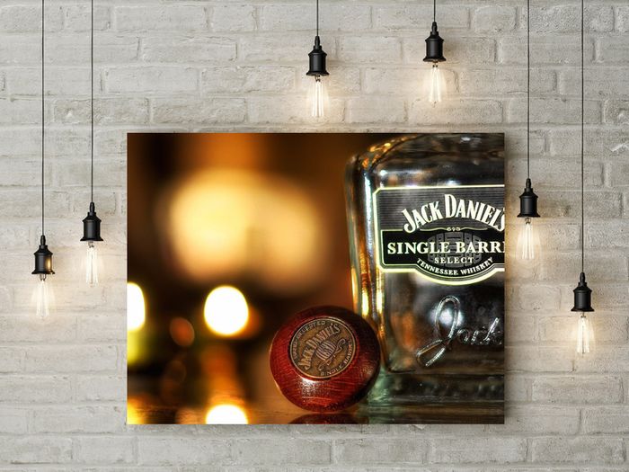 Jack daniels single barrel bottle printed Wall picture 3mm foamex board printed picture on it wall board wall decor wall art picture