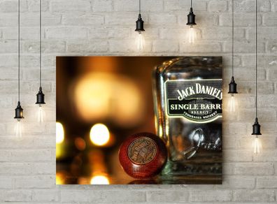 Jack daniels single barrel bottle printed Wall picture 3mm foamex board printed picture on it wall board wall decor wall art picture