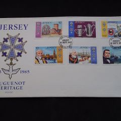 Jersey Stamps : Huguenot Heritage 1685 - 1985 , First Day Cover - 1985