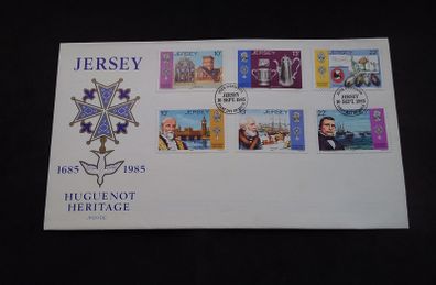 Jersey Stamps : Huguenot Heritage 1685 - 1985 , First Day Cover - 1985