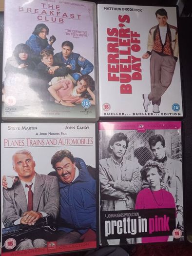 John Hughes Dvd Collection Classic 80's Movies Ferries Bueller Breakfast Club Pretty In Pink Etc