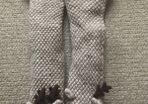 F&F Knitted Reindeer Slipper Socks size S/M