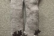 F&amp;F Knitted Reindeer Slipper Socks size S/M