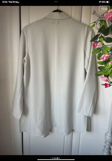 blazer bnwot grey shade layering jacket with side slits Experience of London range
