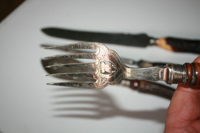 Antique Cutlery Carving Set