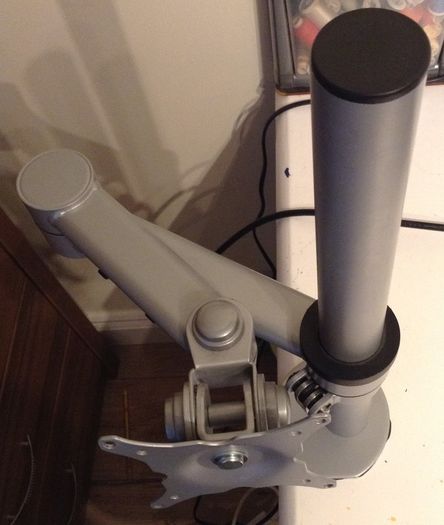 Single Monitor Desk Mount, Height Adjustable Monitor Stand Mount, Full Motion Monitor Arm Desk Mount