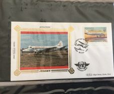 First Day Covers - Guernsey/Jersey- Benham Silk .