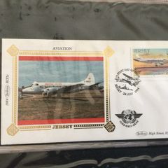 First Day Covers - Guernsey/Jersey- Benham Silk .