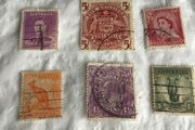 6 old Australian stamps
