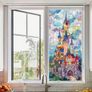 Fairy Tale Castle Foil / Privacy Foil for Windows / Doors / Shower Doors Etc - ideal for indoor & outdoor use Image 2