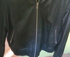 womens leather Karen Millen Black Bomber Jack