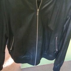 womens leather Karen Millen Black Bomber Jack