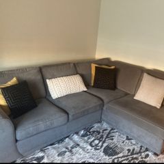 L shaped Sofa - Light Grey