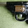 Vintage Rare Metal Double Barrel Pop Gun Image 2