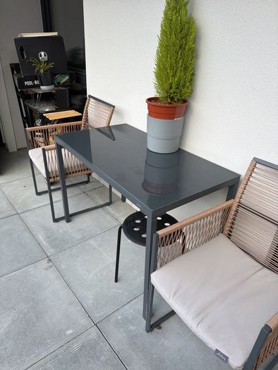 Beliani Outdoor Garden / Balcony Dining Set - Table + 2 Chairs