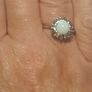 Beautiful sterling silver ring with moonstone Image 2