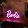Barbie Neon LED night light EUC Image 2