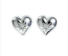 NEW - Hot Diamonds Giselle Silver Diamond Heart Stud Earrings