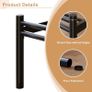 Double Bed Frame with Headboard and Footboard 4ft6 Metal Platform Bed Frame, 36 cm High, Modern Style, Under Bed Storage, Noise Free, Easy Assembly, Black Image 3