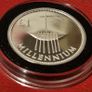 Ireland Piedforte Silver Proof 2000 Millennium 1 Pound Coin in Original Case with COA Image 2