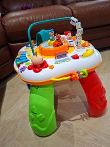 Musical railway learning activity table
