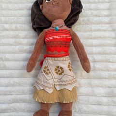Disney Primark approx.18'' Moana Plush Doll Toy  Light Up Necklace Used Her neck is too loose Please see photos
