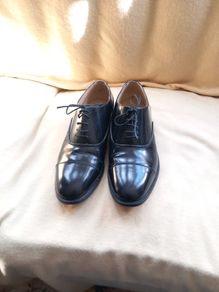 Kensingtington Classics Hand Made Black All Leather Shoes (S11 Wide Fit)